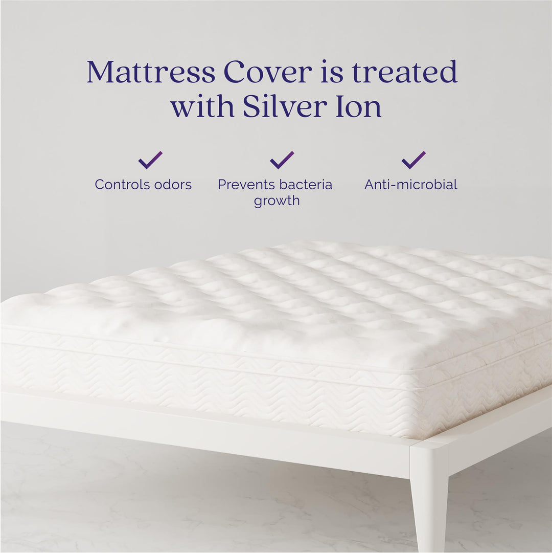 Triumph 10 Inch Innerspring Mattress with Euro Top - White - King