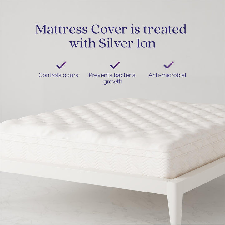 Triumph 10 Inch Innerspring Mattress with Euro Top - White - King