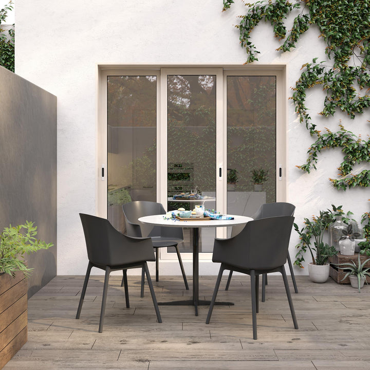 2 dining chairs for indoor - Black