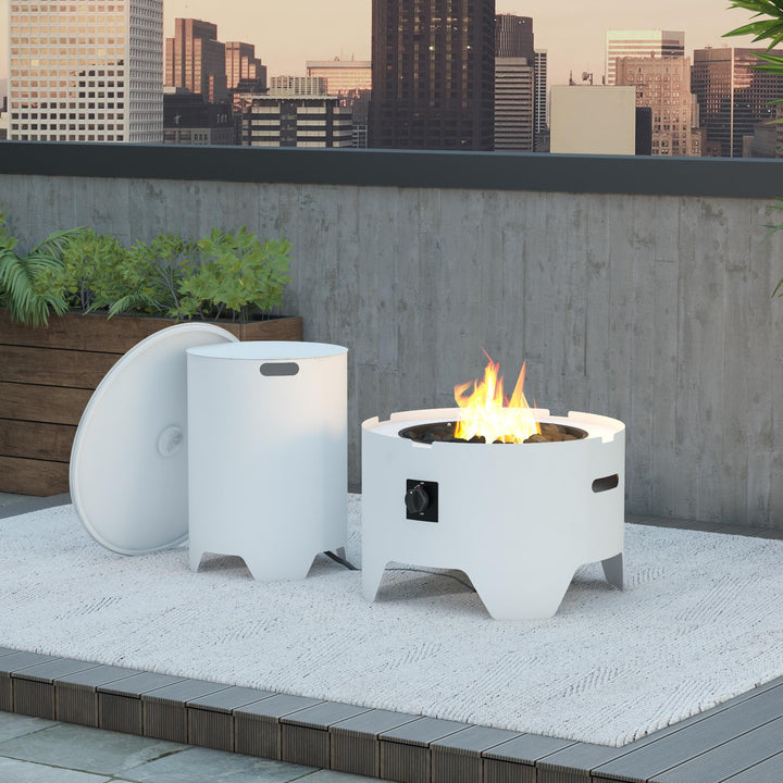 Propane tank storage solution -  White