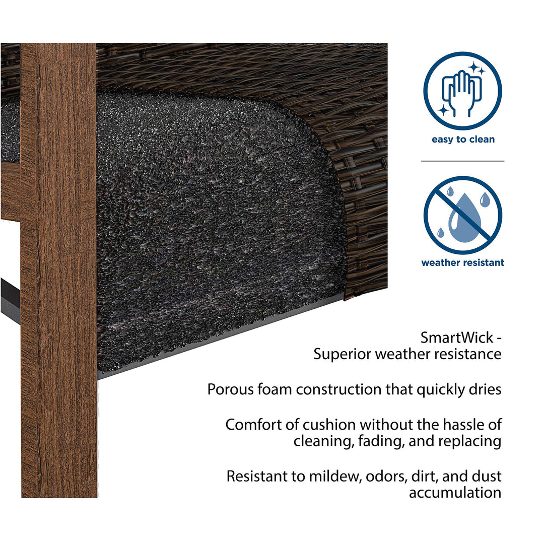Outdoor Patio Set - Dark Brown