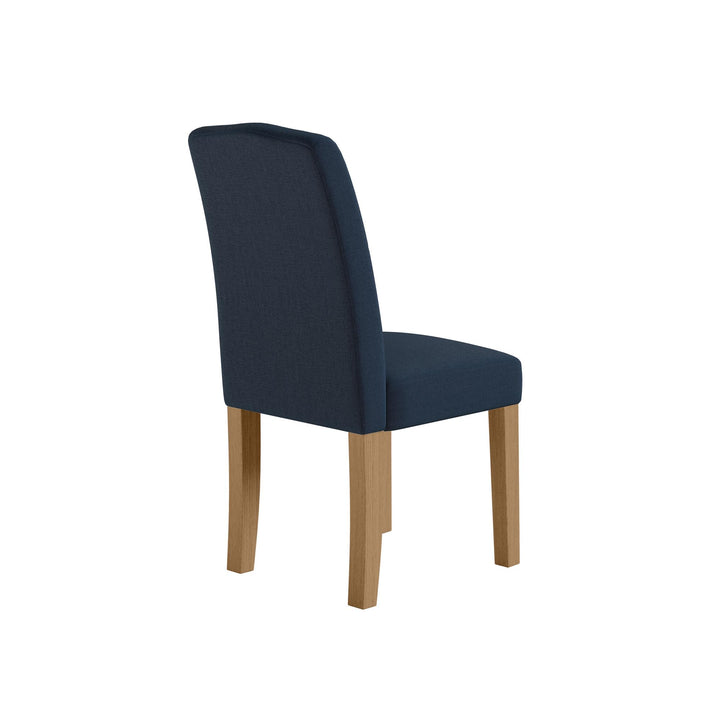 Best Upholstered Dining Chair with Wood Frame -  Navy