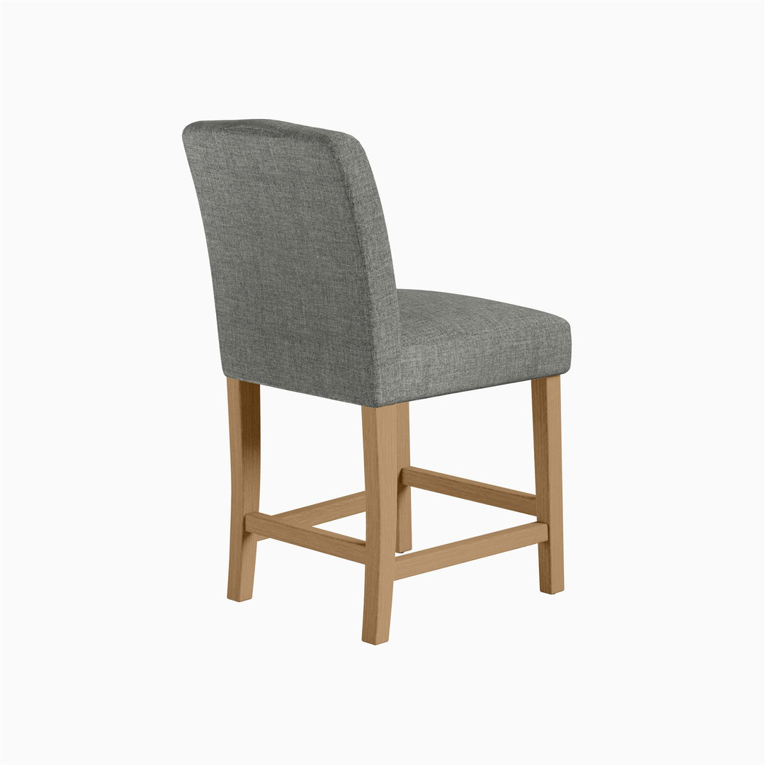 Jane Parsons Counter Stool with Wood Frame -  Dark Gray