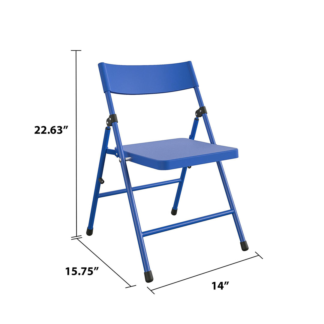 Buy pinch-free kids folding chair -  Blue 