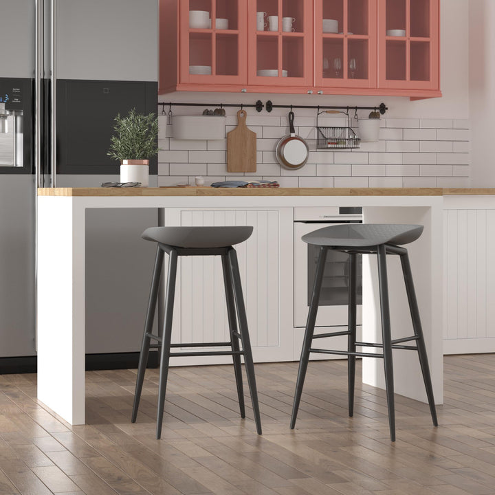 indoor counter stools - Charcoal - 2-Pack