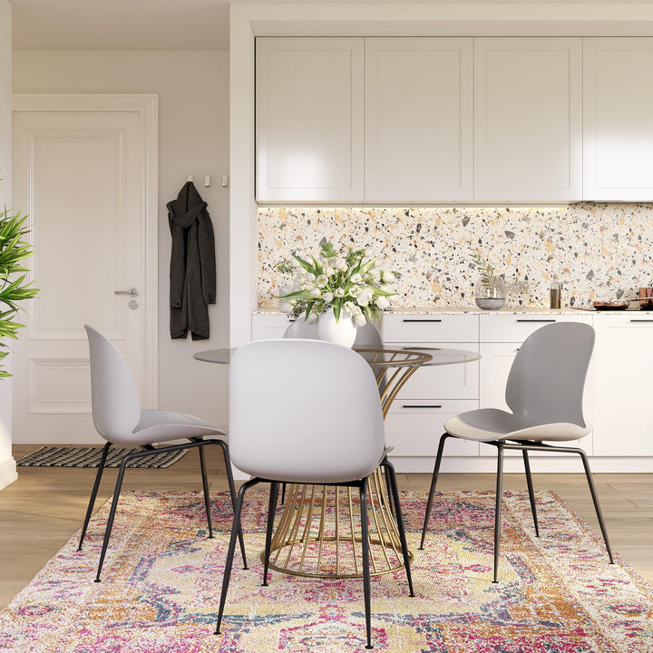 Patio Dining Chairs - Light Gray