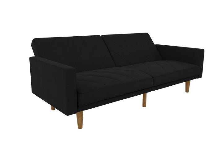 small futon couch - Black
