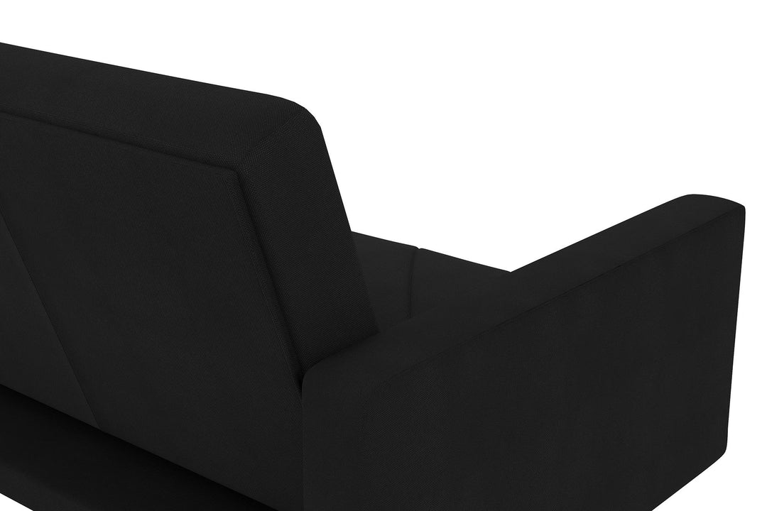 small futon sofa - Black