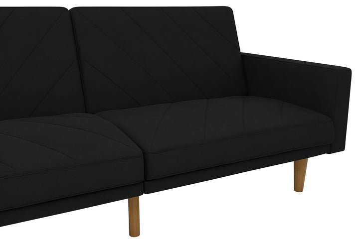 futon with recliner - Black