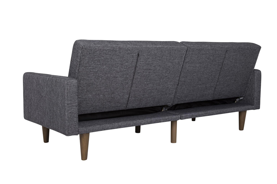 split-back reclinable futon - Dark Gray
