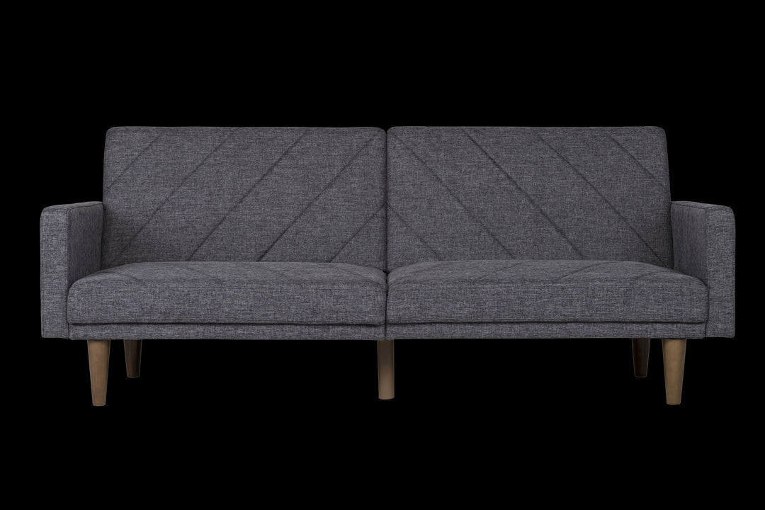futon with wooden legs - Dark Gray