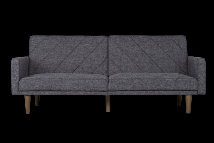 futon with wooden legs - Dark Gray