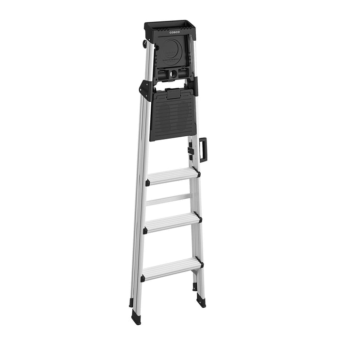 Signature Series 6 Foot Lightweight Ladder -  Aluminum/Black  -  3 Step 