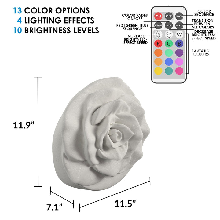 Outdoor decor with remote control -  White
