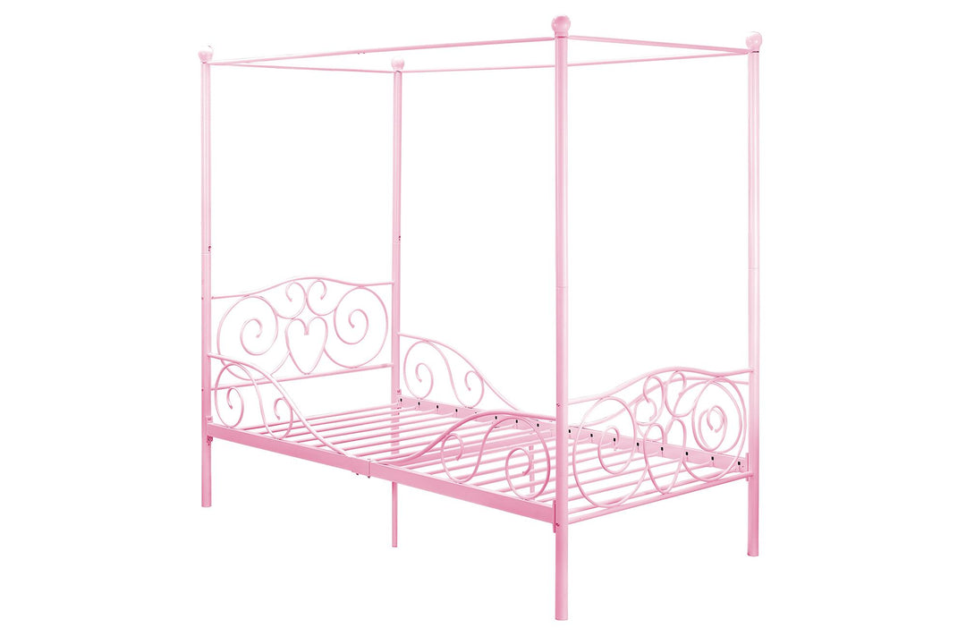 Intricate Design Headboard for Bed -  Pink  -  Twin