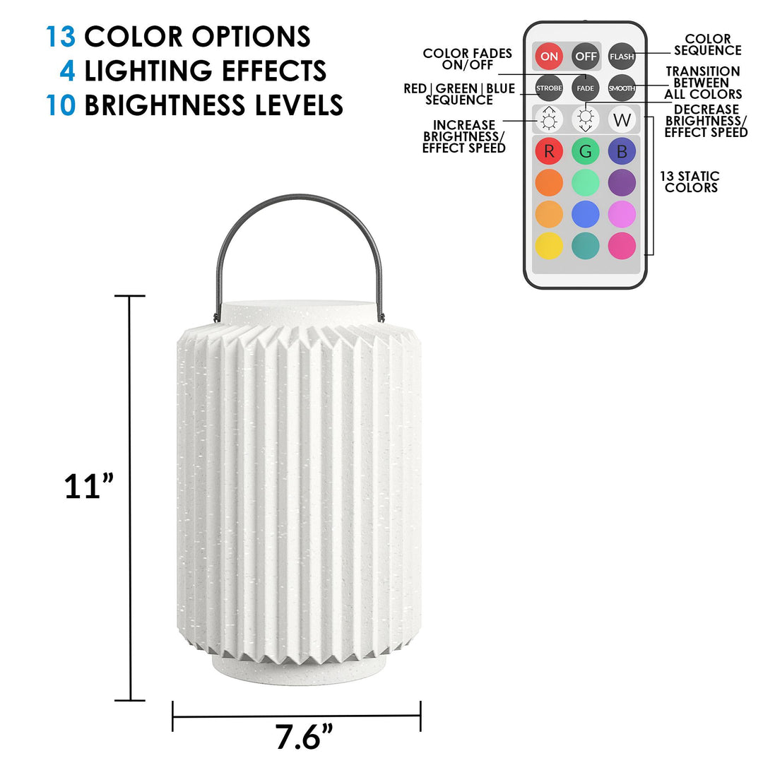 indoor multi-colored lantern - White