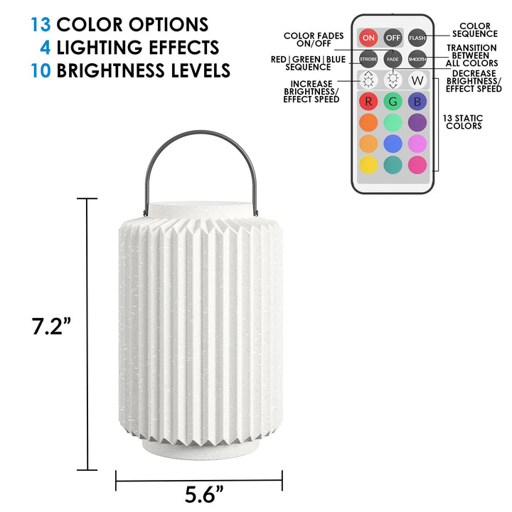 indoor multi-colored lantern - White