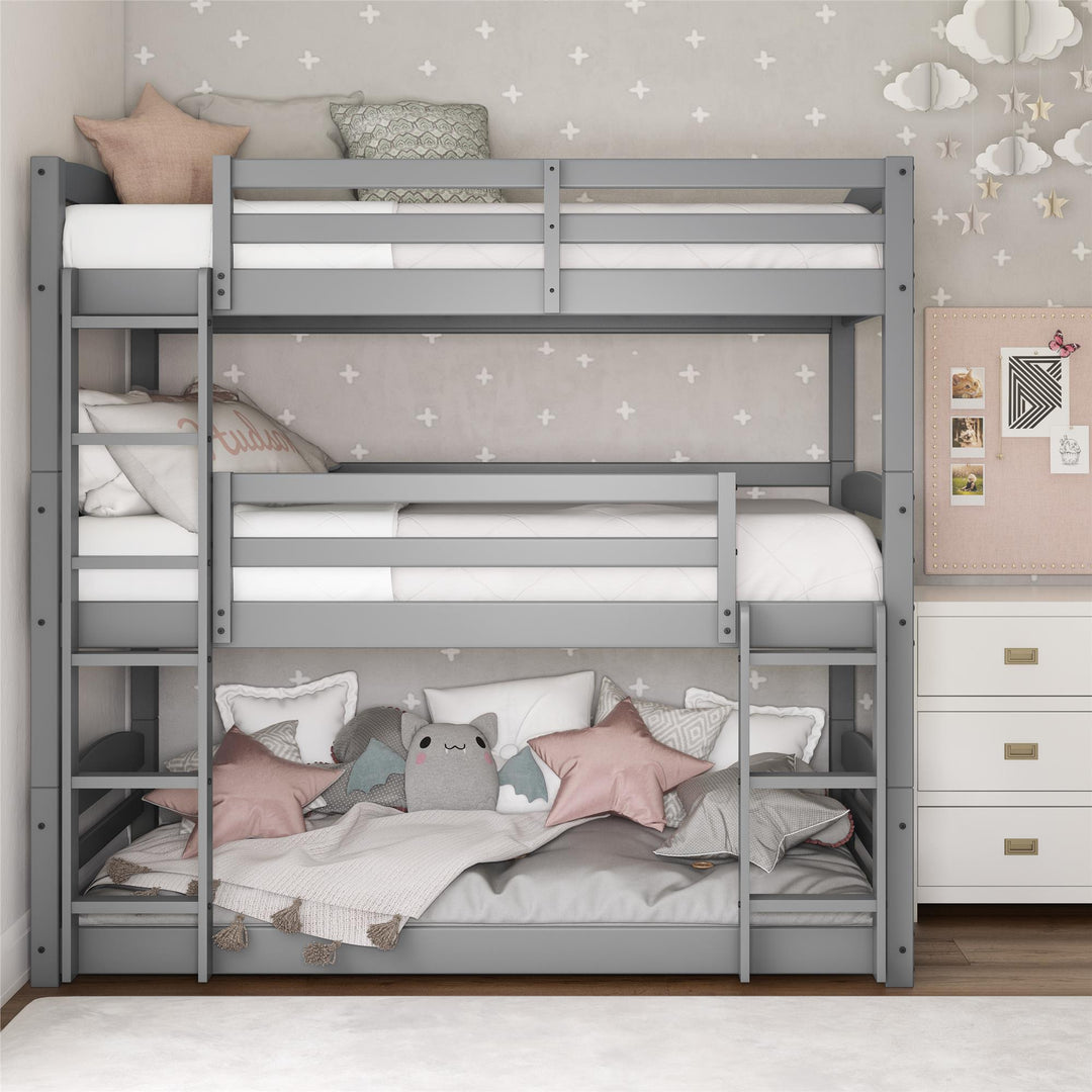 bunk beds of 3 - Gray