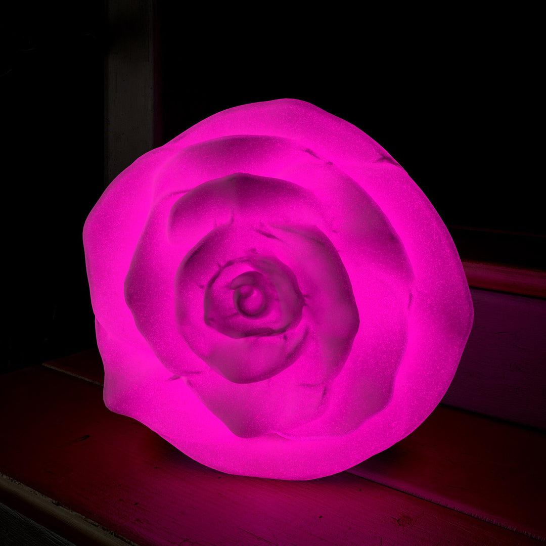 Rose sculpture for gardens -  White