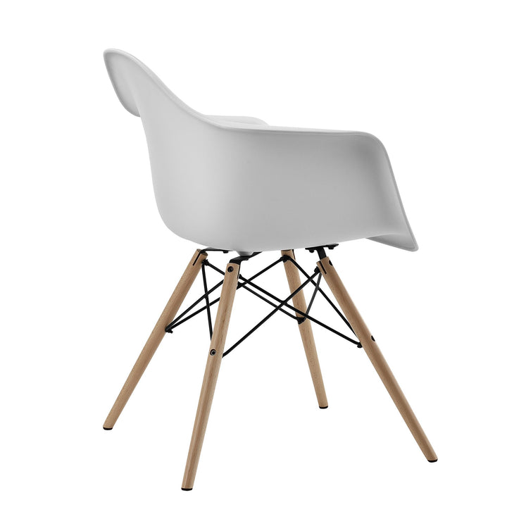 Mid-century design arm seating -  White