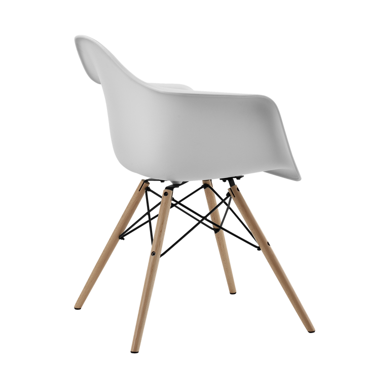 Mid-century modern armchair -  White