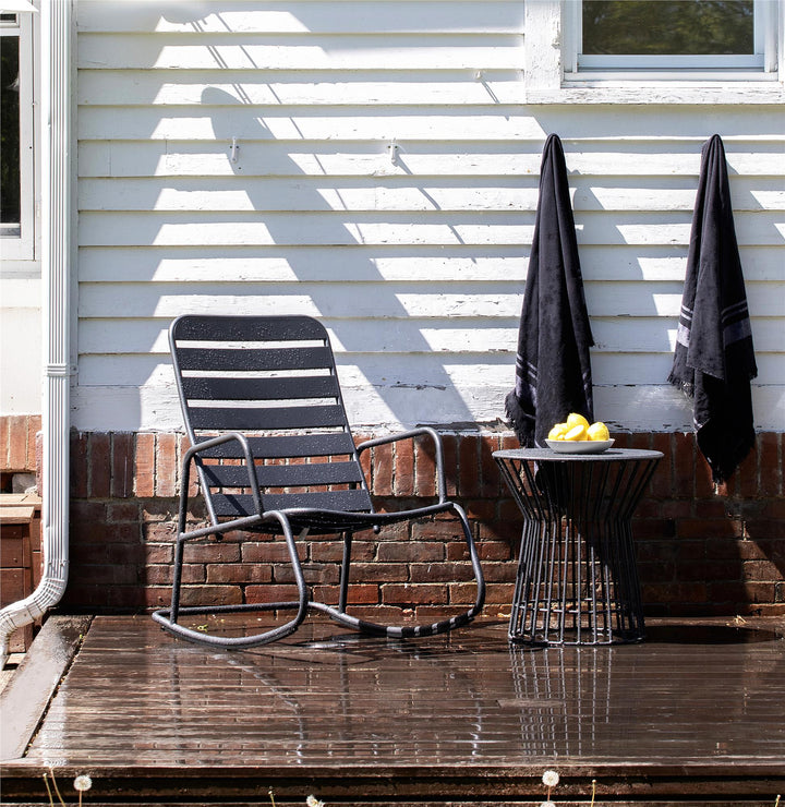 Roberta Outdoor/Indoor Rocking Chair - Charcoal