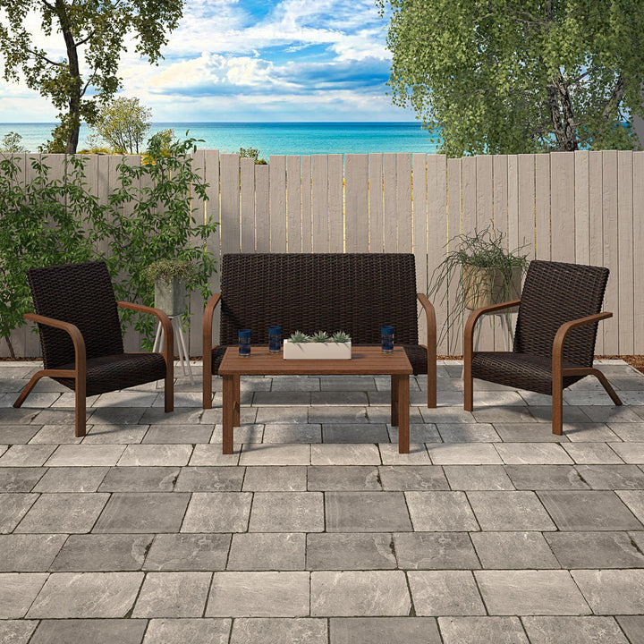 Outdoor Coffee Table - Dark Brown