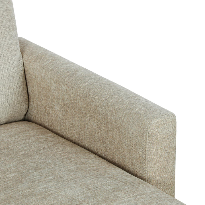 Affordable Reversible Sectional Couch -  Beige