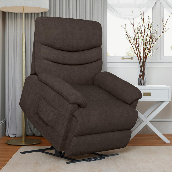 Sanders Power Lift Recliner Chair -  Brown