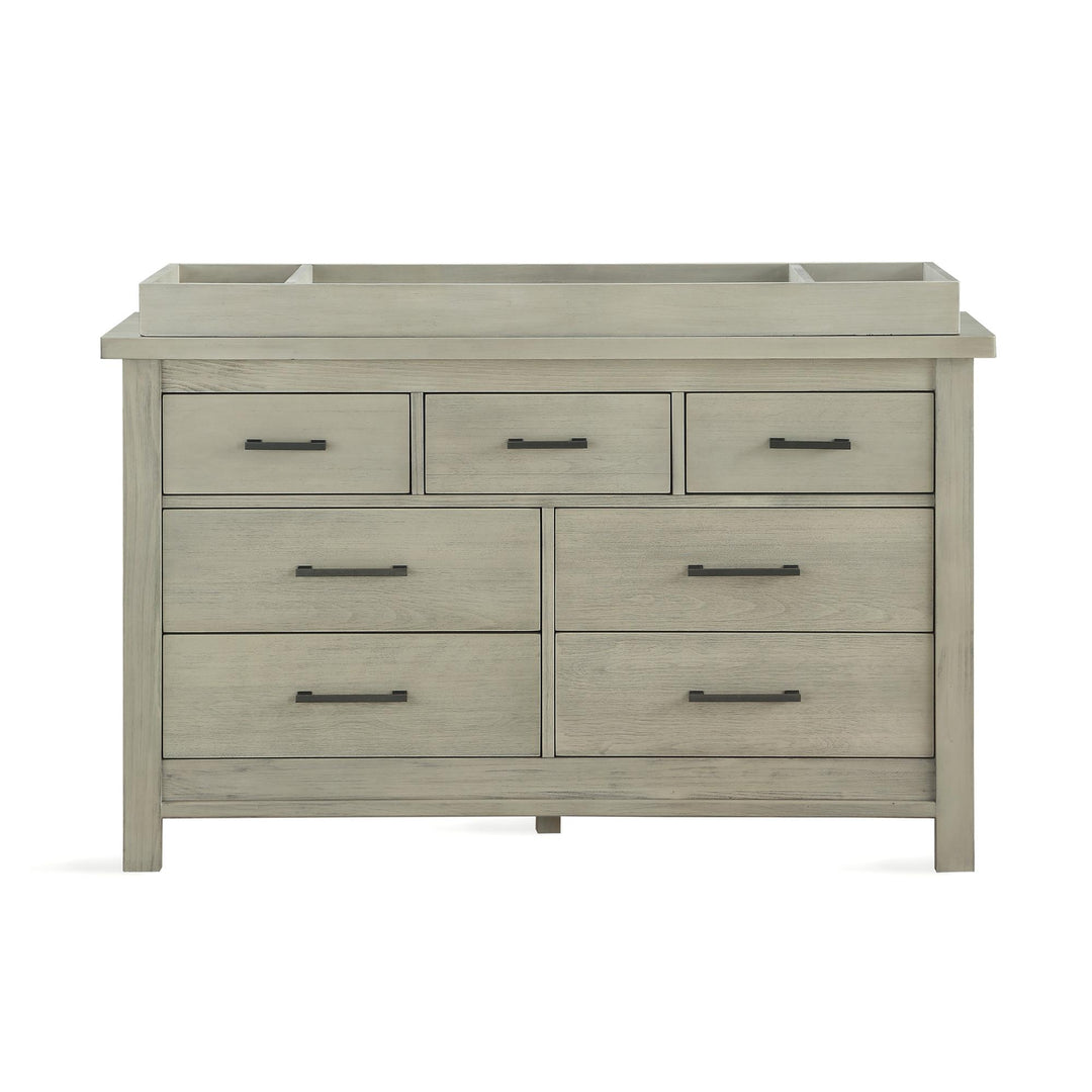 Canyon Farmhouse Dresser Topper with Multiple Divided Segments - Light Gray