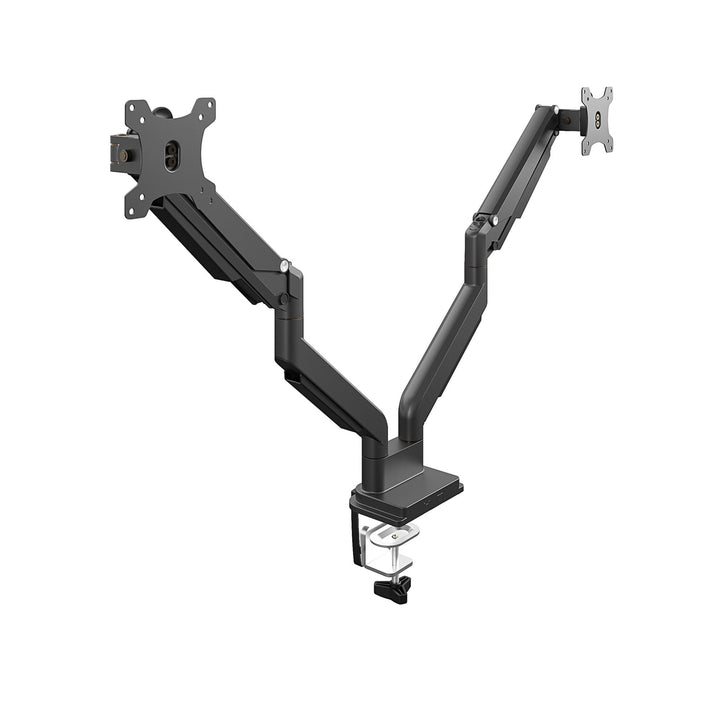 Ergonomic dual monitor arm -  Black 