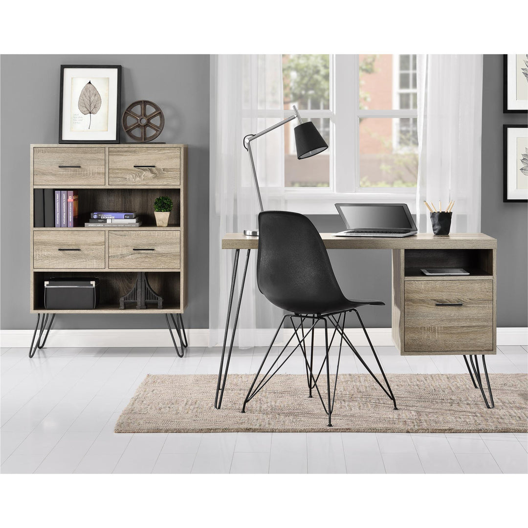 Stylish Landon workspace -  Distressed Gray Oak