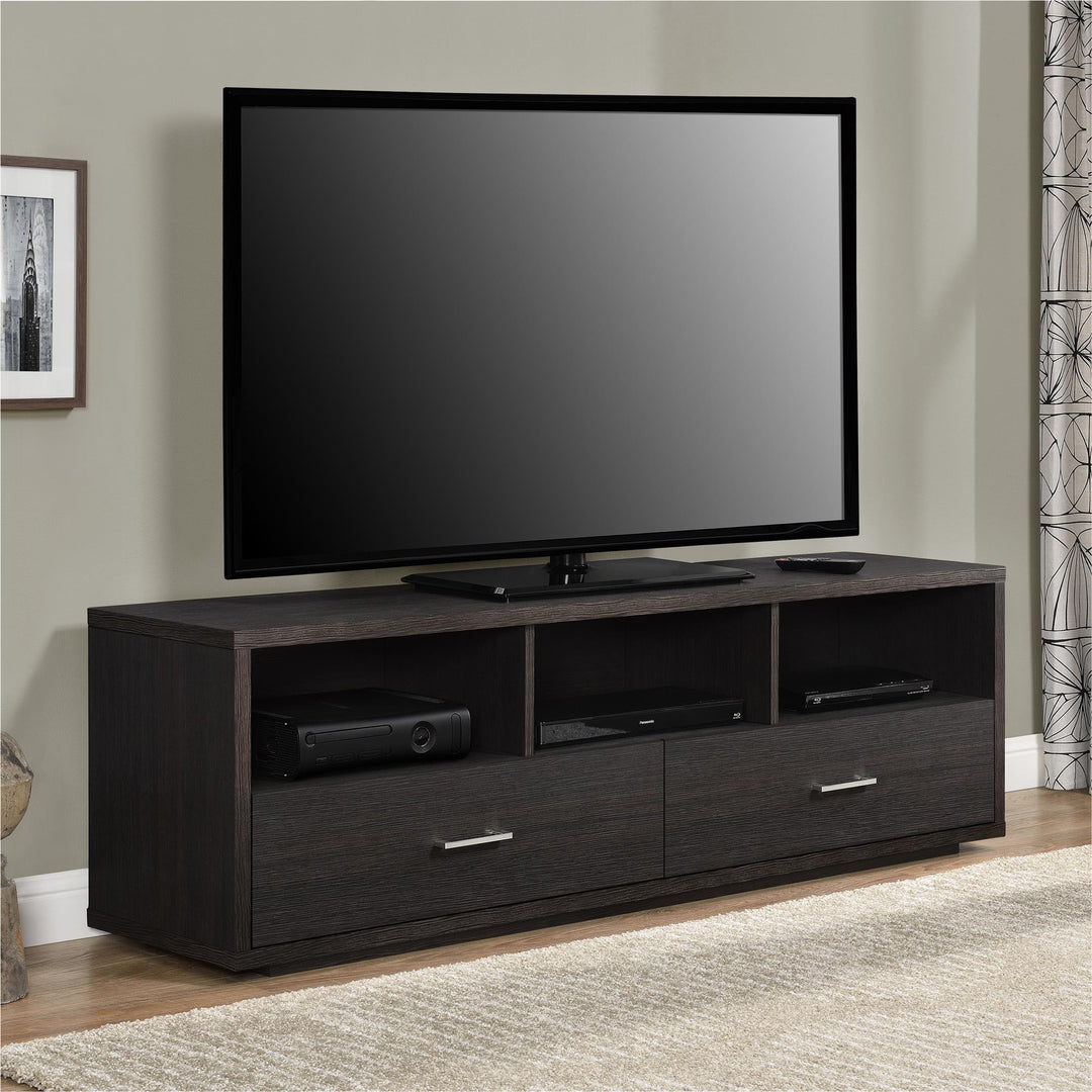 Clark TV Stand for 70 Inch TV with Storage Drawers -  Espresso