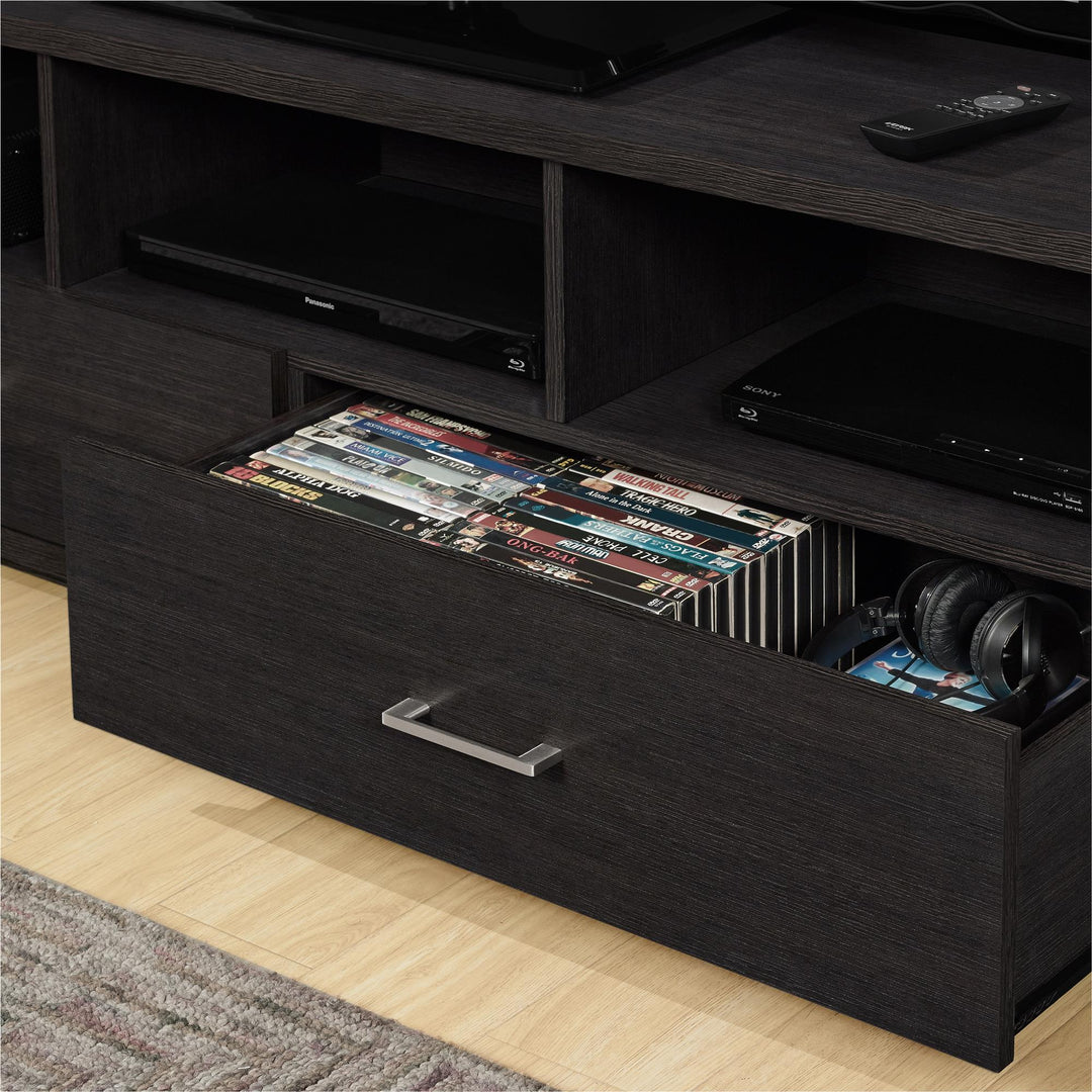 70 Inch Clark TV Stand with Pull Out Storage Drawers -  Espresso