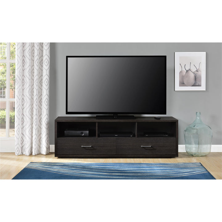 70 Inch TV Stand with Pull Out Storage Drawers Clark -  Espresso