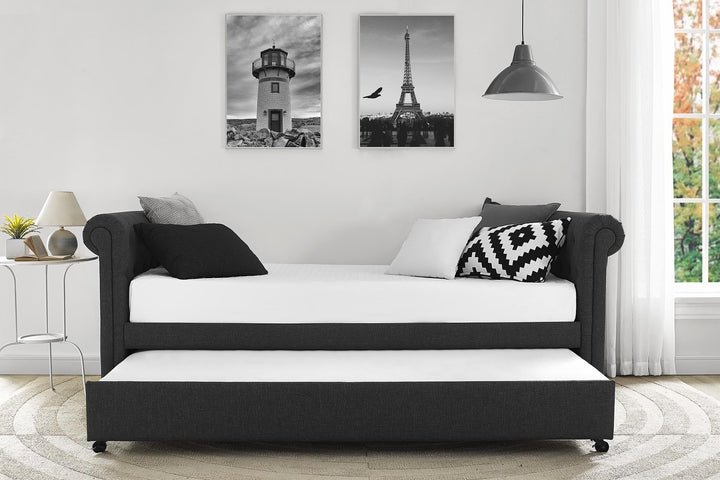 Best upholstered full daybed -  Gray 