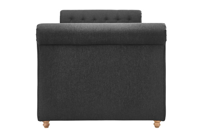 Stylish daybed with twin trundle -  Gray 