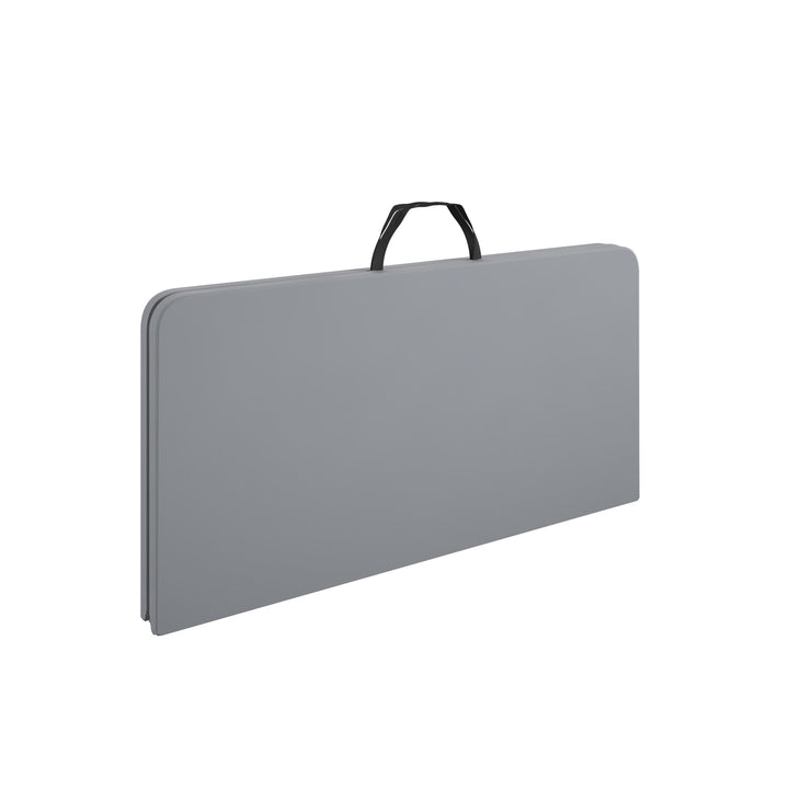 Folding card table with handle - Gray