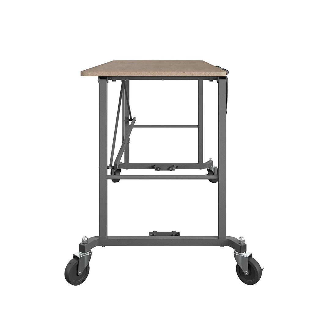 Smartfold 350 lb Capacity Folding Work Desk -  Tan