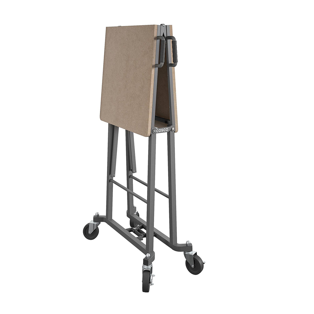 350 lb Capacity Smartfold Portable Folding Desk -  Tan