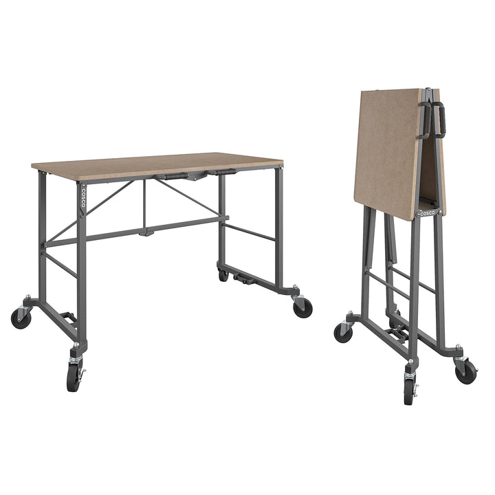 Smartfold Portable Desk with 350 lb Weight Capacity -  Tan