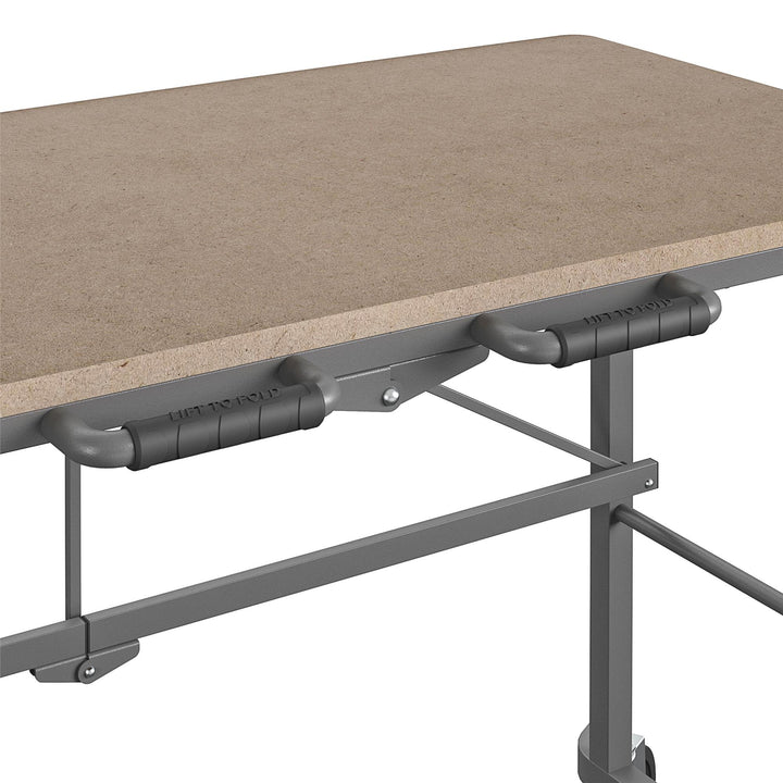 350 lb Weight Capacity Folding Work Desk Portable -  Tan