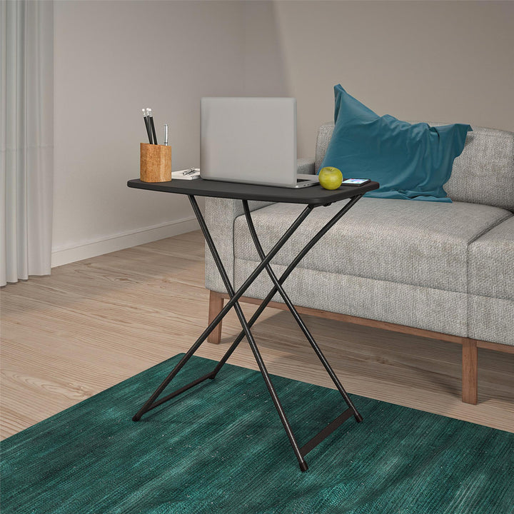 Multi-Functional, Adjustable, Personal Folding Activity Table - Black - 1-Pack