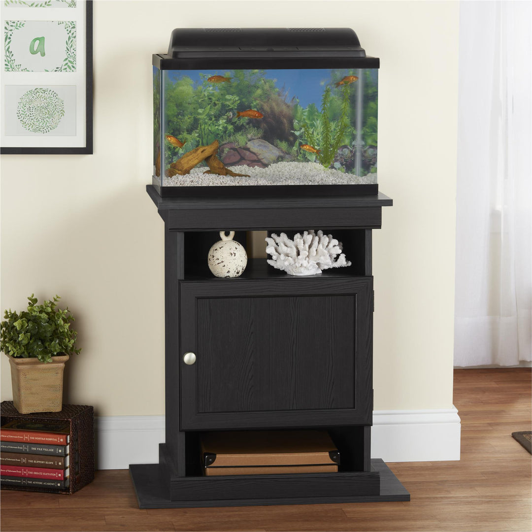 20 gallon aquarium cabinet - Black Oak