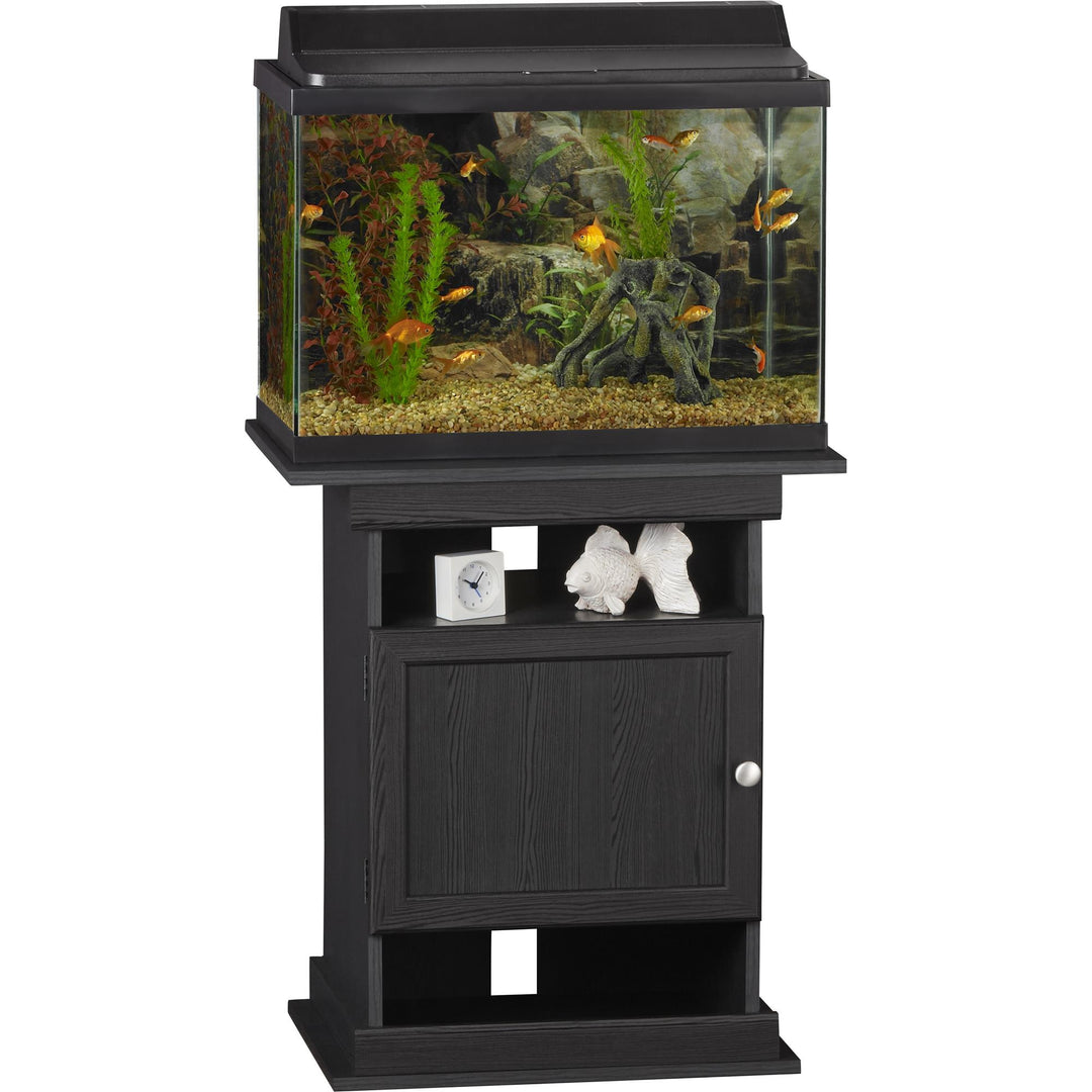 20 gallon aquarium with stand - Black Oak