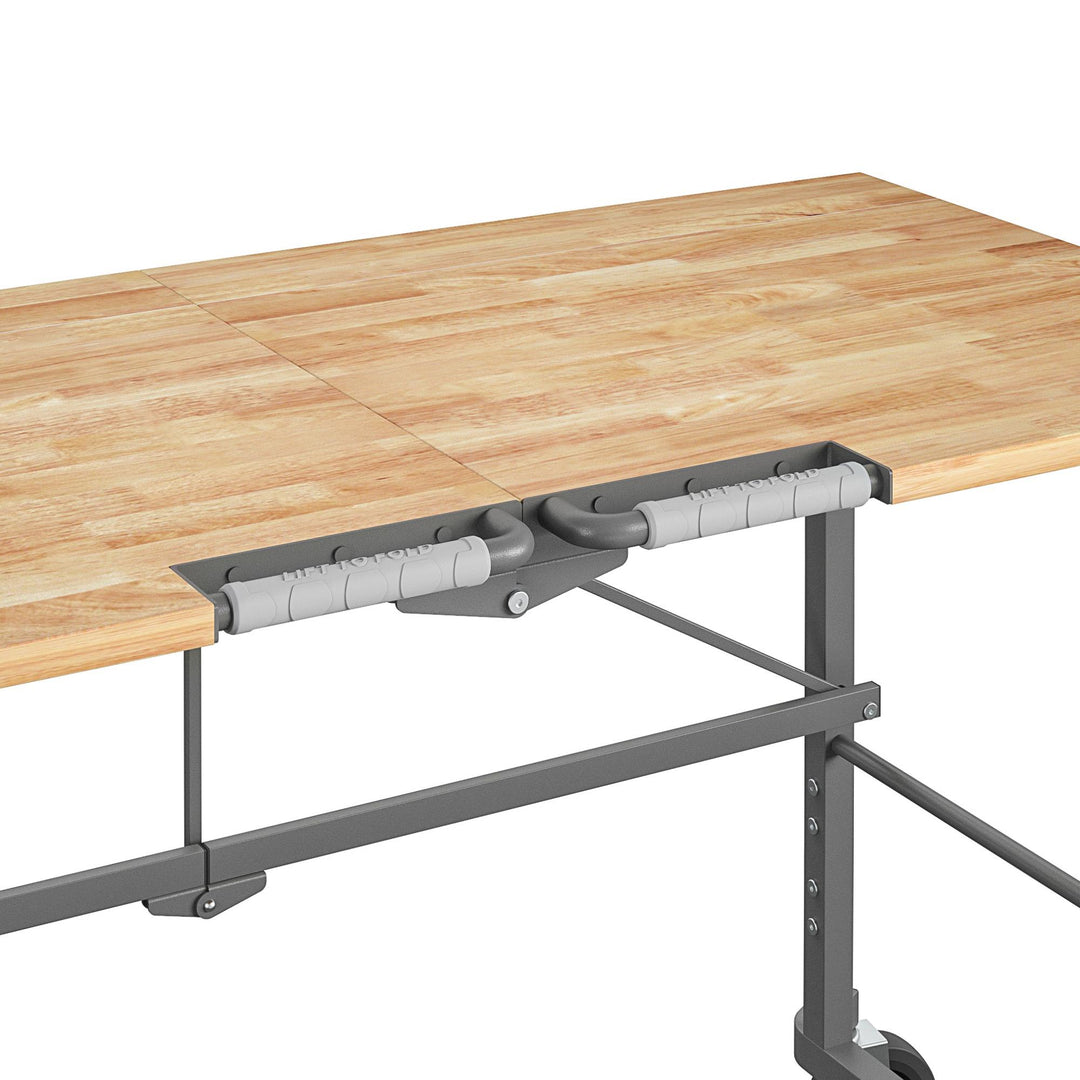 Hardwood Top Portable Workbench with 400 lb Capacity -  Heath Pine