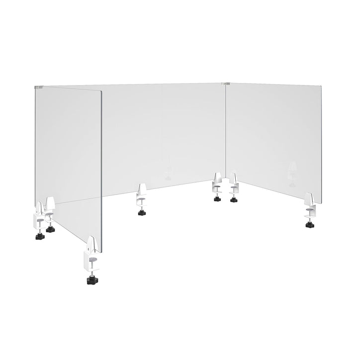 Antiviral Safety Screen Guard 48 Inch Clear Plexiglass - Natural - 1-Pack