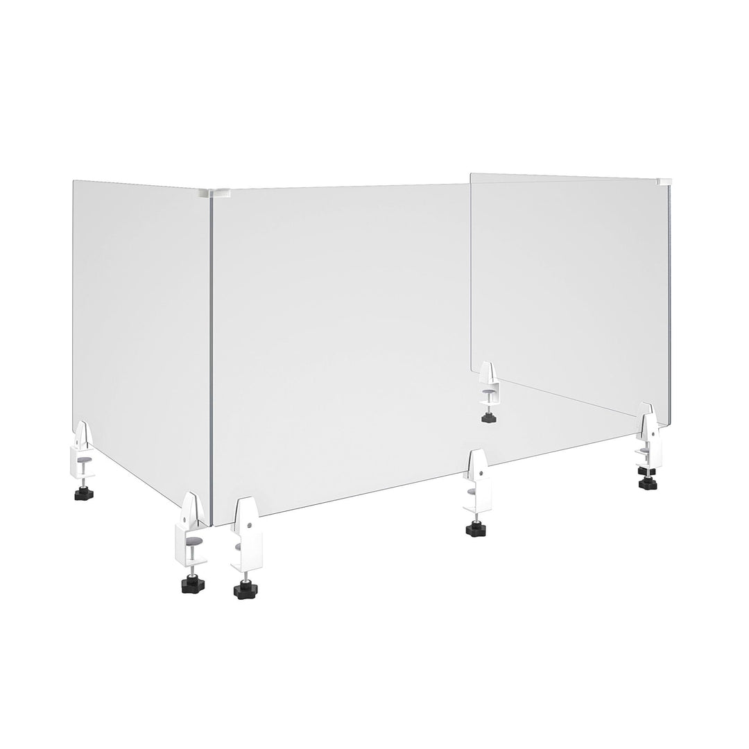 Antiviral Safety Screen Guard 48 Inch Clear Plexiglass - Natural - 1-Pack