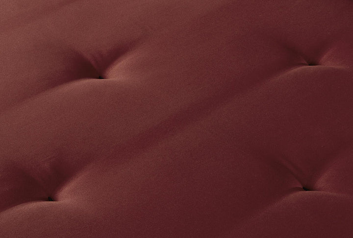 Caden 6 Inch Full Size Poly Filled Futon Mattress - Ruby Red - Full