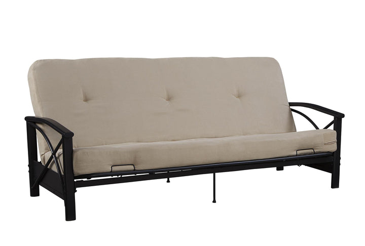 Kali 6 Inch Thermobonded High Density Polyester Fill Futon Mattress - Tan - Full